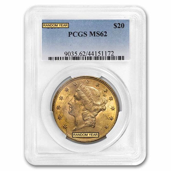 $20 Liberty Gold Double Eagle MS-62 PCGS (Pre-1900) $20 Liberty Gold Double Eagle MS-62 PCGS (Pre-1900)